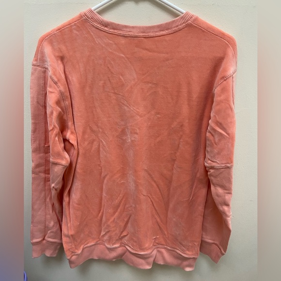 victoria’s secret PINK velour peach Crewneck; XS - Picture 3 of 3